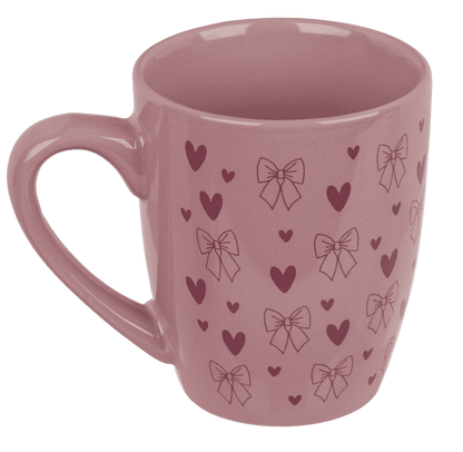 Mug, Bows, Stoneware,