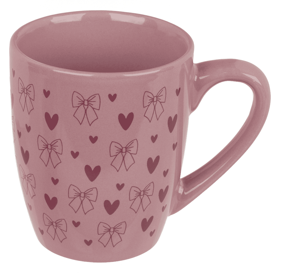 Mug, Bows, Stoneware,