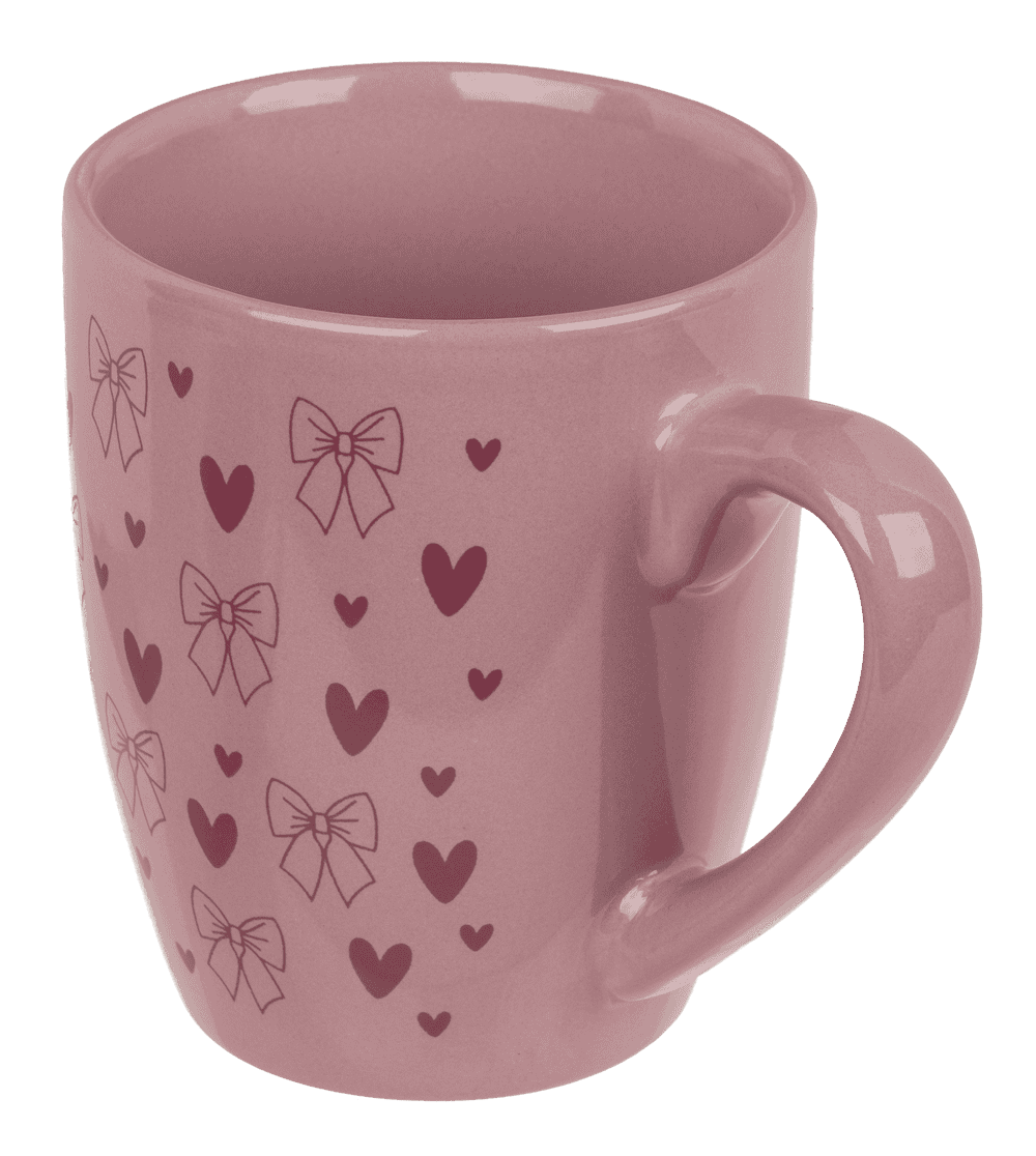 Mug, Bows, Stoneware,