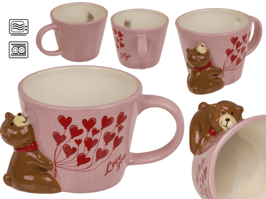 Mug, Love Bear, 14.5 x 8 cm, capacity 300 ml,