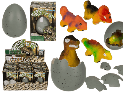 Growing dinosaur in egg,