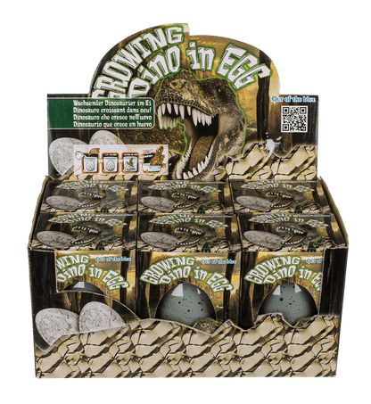 Growing dinosaur in egg,