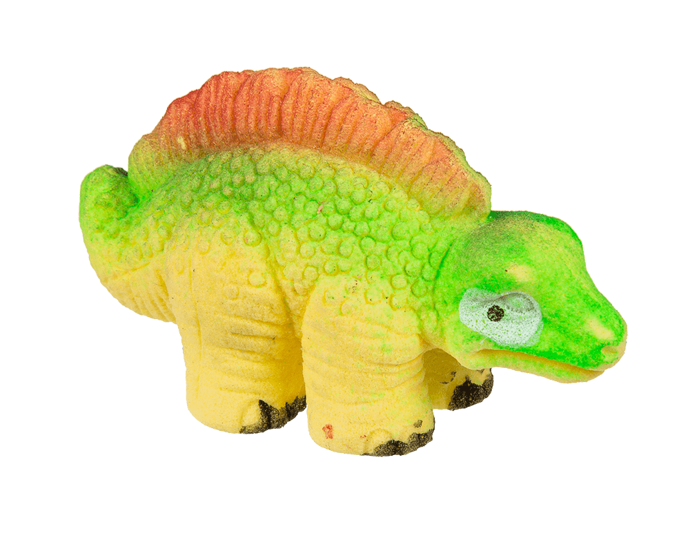 Growing mini dinosaur in egg,