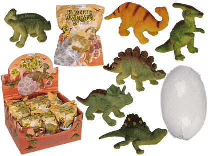 Hatching dinosaur in fizzy egg,