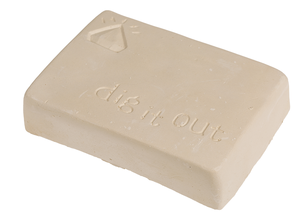 Excavation set with 5 gems,