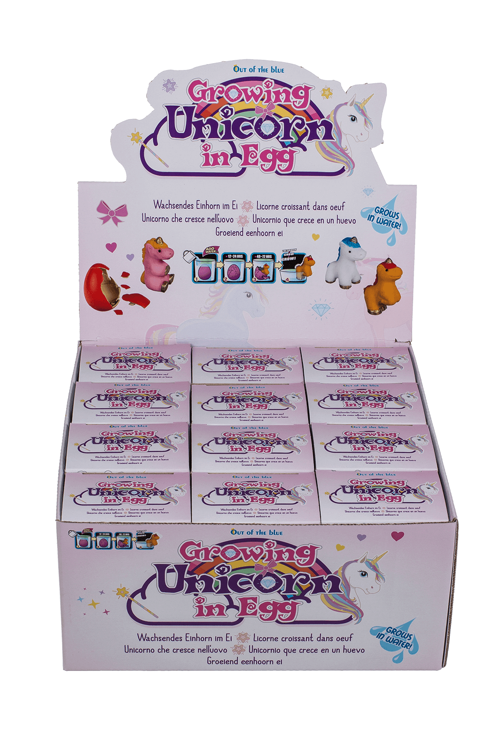 Growing unicorn in egg,