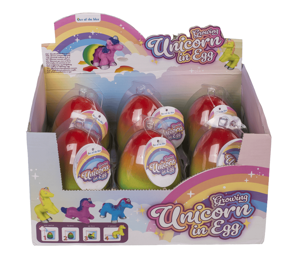 Growing unicorn in egg,
