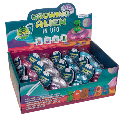 Growing Alien in Ufo, approx. 8 x 5,5 cm,