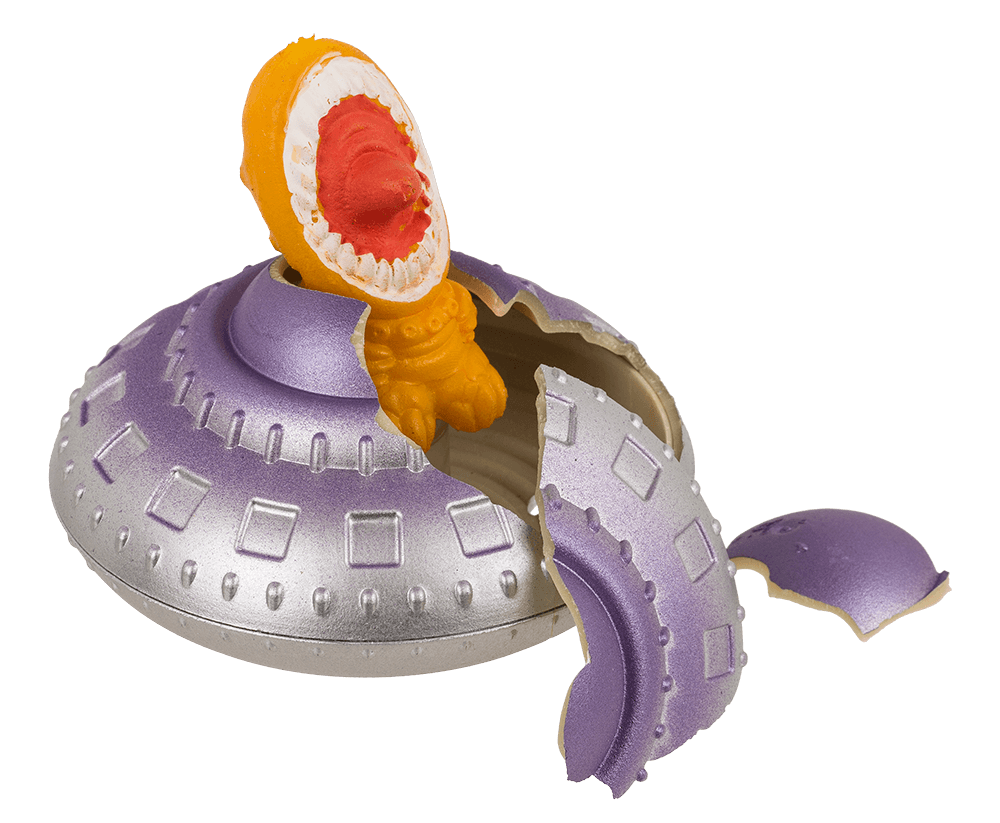 Growing Alien in Ufo, approx. 8 x 5,5 cm,