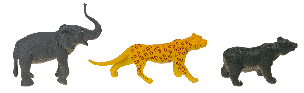 Excavation set, Wild Animals,