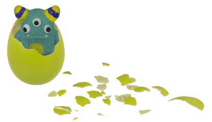 Growing mini monster in egg, 6,5 cm,