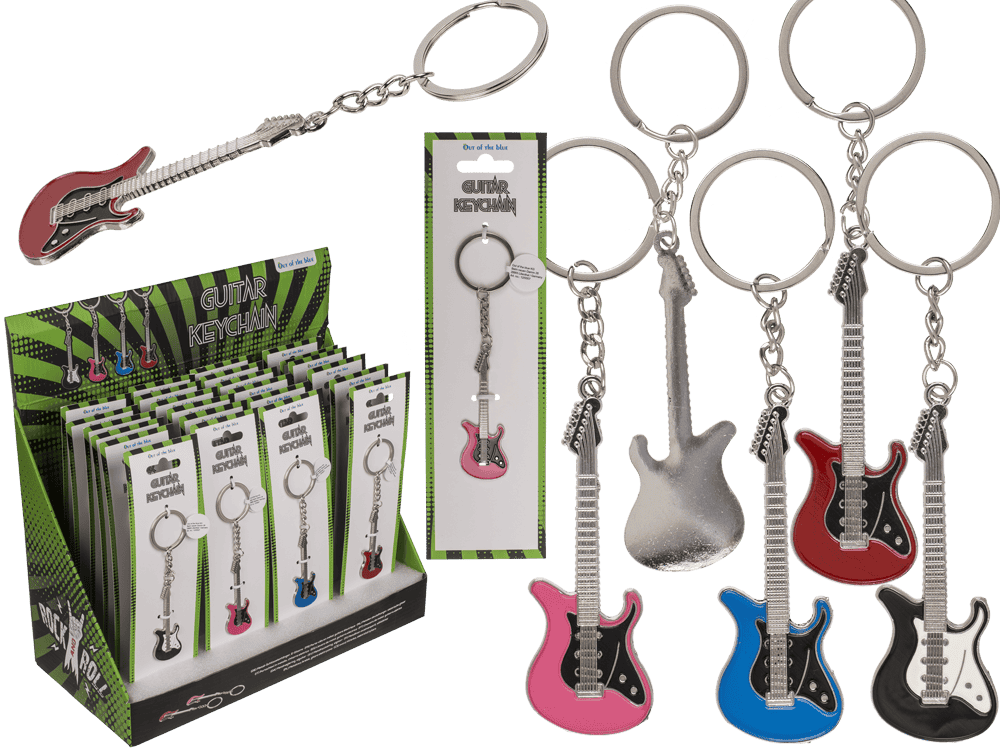 Metal keychain, E-Guitar,