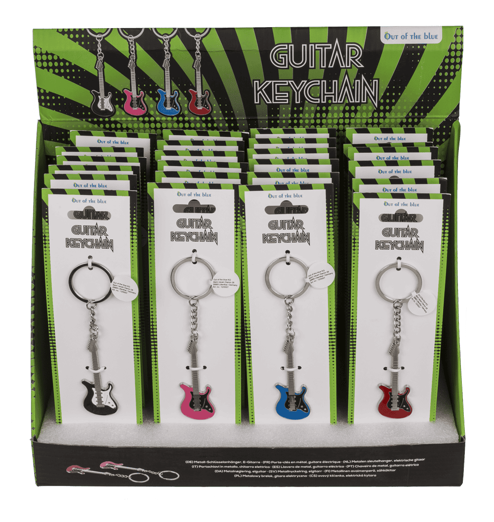 Metal keychain, E-Guitar,