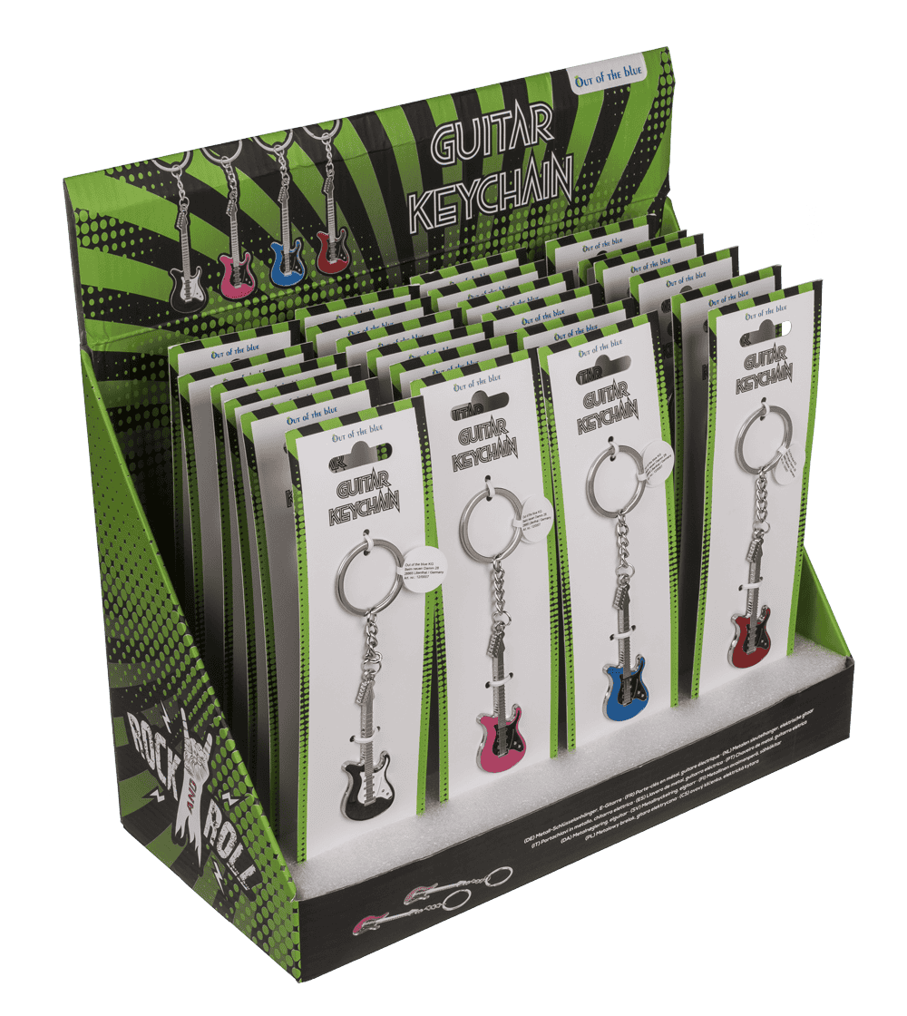 Metal keychain, E-Guitar,