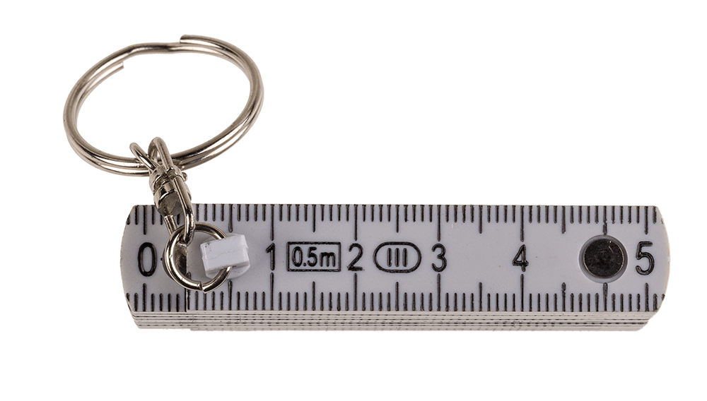 Keychain, Plastic Folding Ruler,