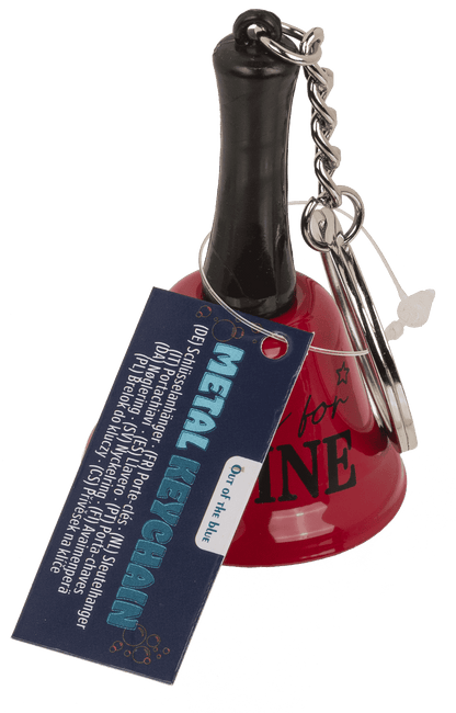 Keychain, Bell - Ring for Wine/Beer/Gin,