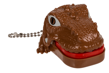 Metal keychain, Biting Dinosaur & Dragon,