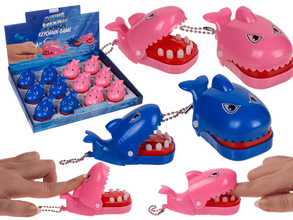 Metal keychain, Biting Shark,