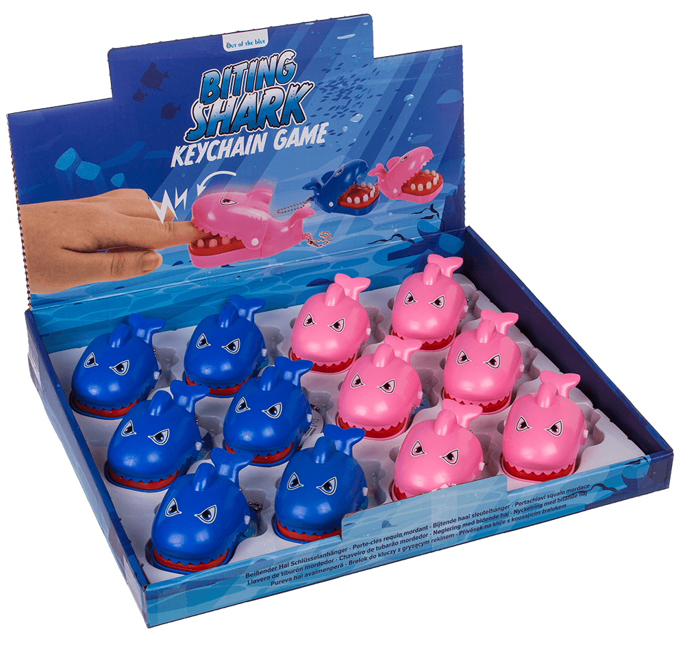 Metal keychain, Biting Shark,