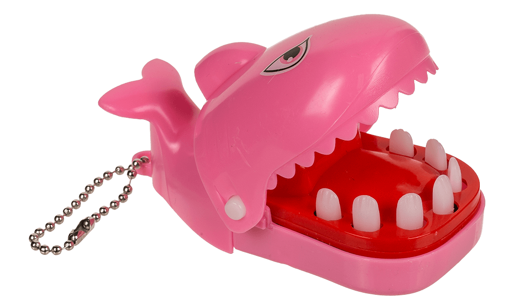 Metal keychain, Biting Shark,