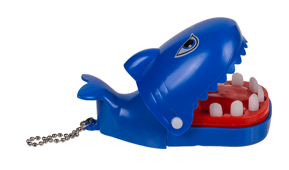 Metal keychain, Biting Shark,