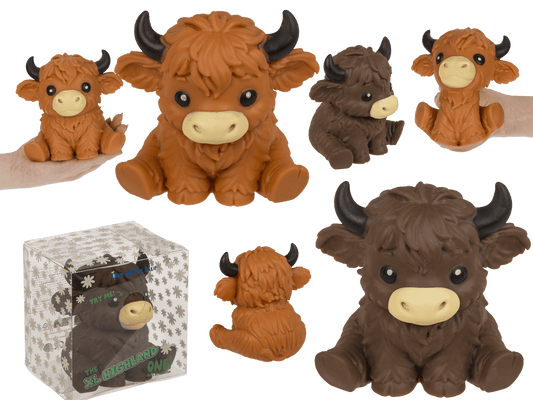 XL Squeeze Highland Cow, 13,5 x 13,5 cm,