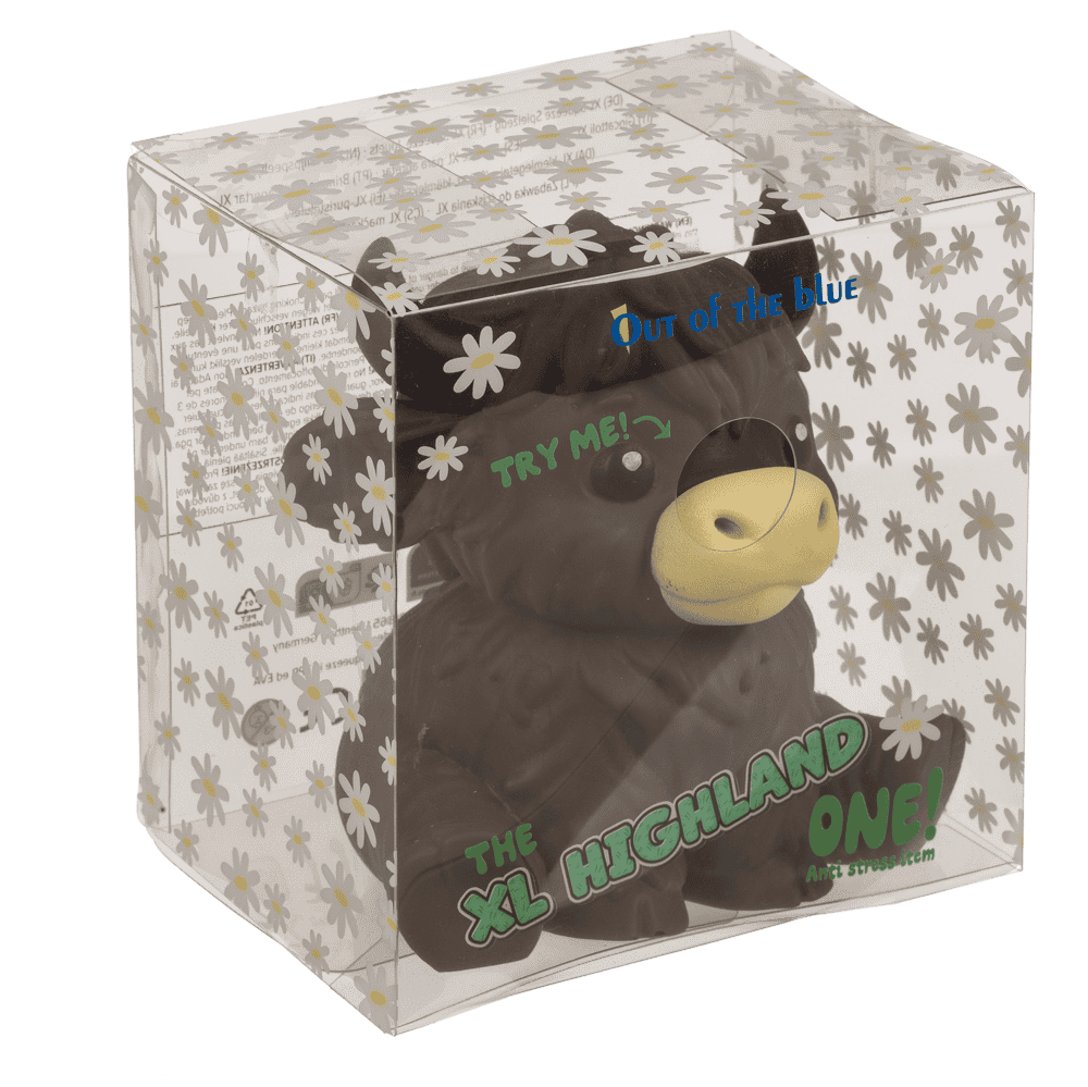 XL Squeeze Highland Cow, 13,5 x 13,5 cm,