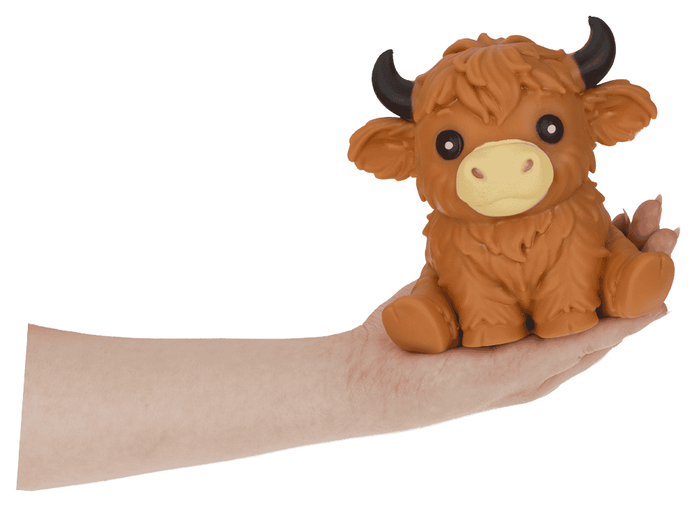 XL Squeeze Highland Cow, 13,5 x 13,5 cm,