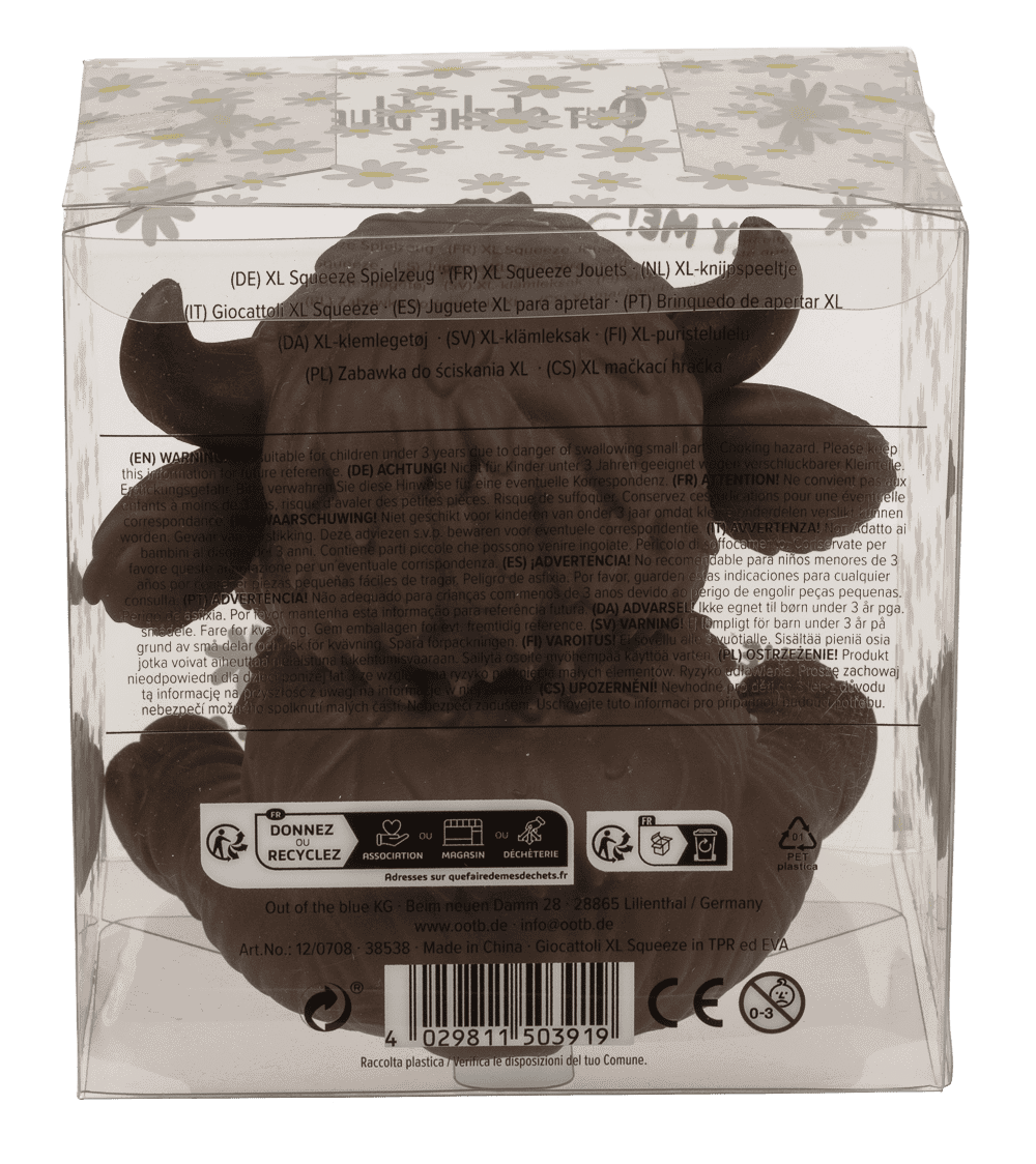 XL Squeeze Highland Cow, 13,5 x 13,5 cm,