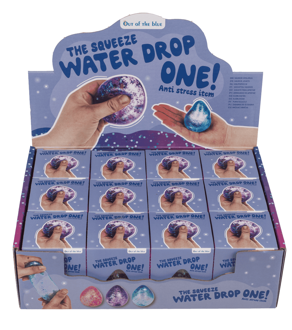 Anti stress water drop, 7,5 cm,