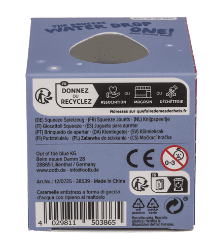 Anti stress water drop, 7,5 cm,