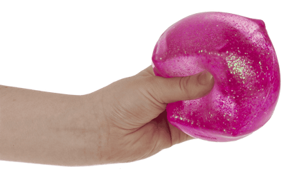 XL anti stress glitter cube, 7,3 cm,