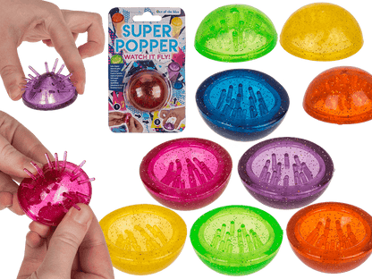 Super Popper, Jelly Dome, with glitter effect,