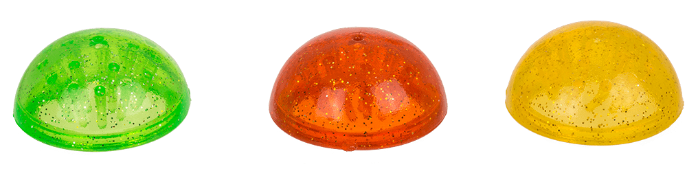 Super Popper, Jelly Dome, with glitter effect,