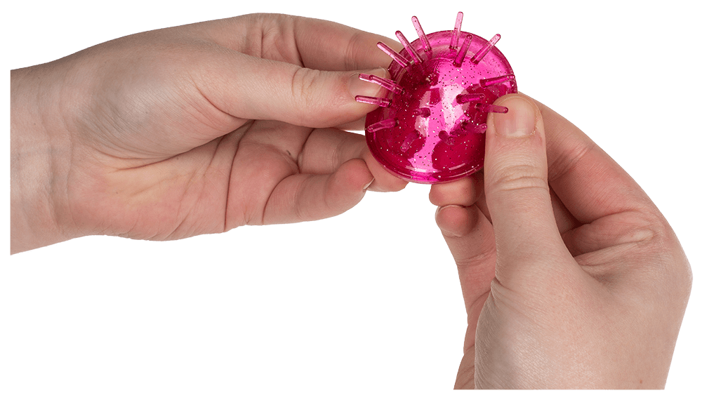 Super Popper, Jelly Dome, with glitter effect,