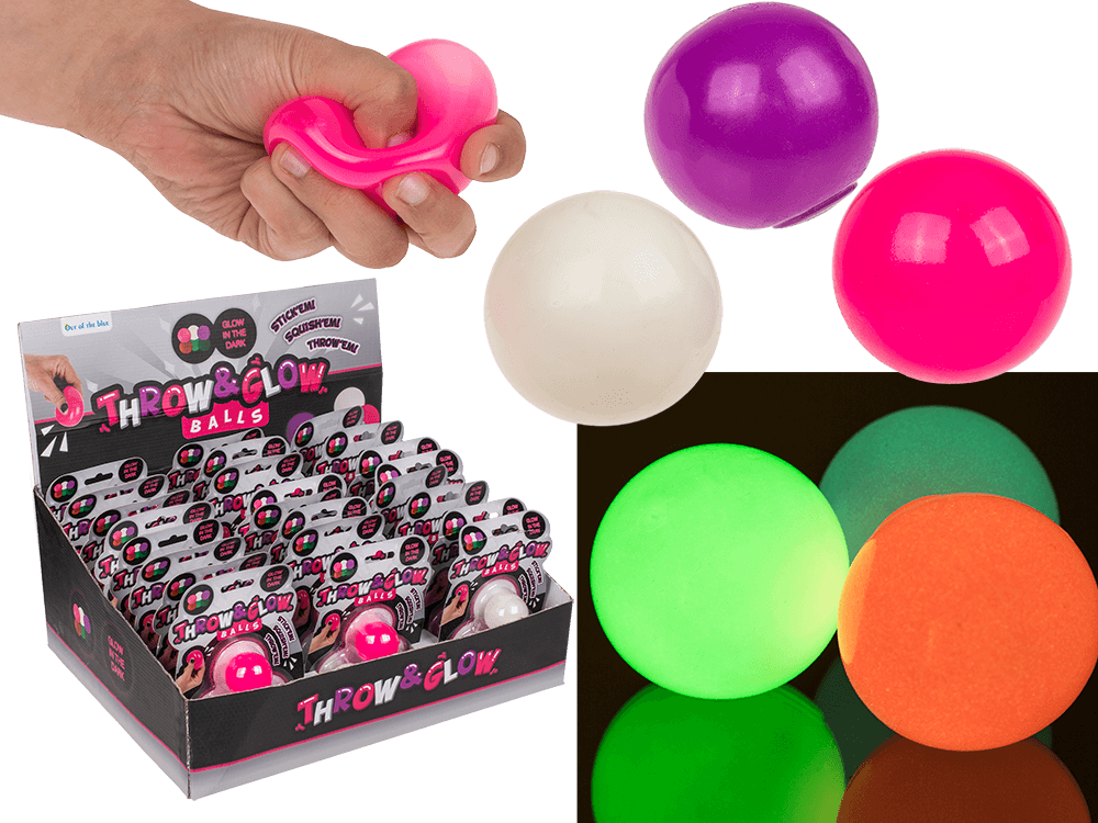 Throw & Glow Balls II, 3 pcs p. card, ca. 4 cm,