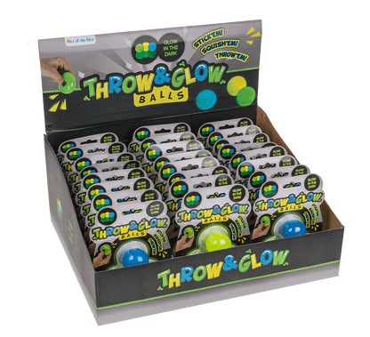 Throw & Glow Balls, 3 pcs p. card, ca. 4 cm,