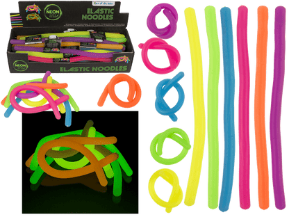 Elastic Noodles, Glow in the Dark, ca. 29 cm,