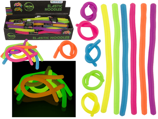 Elastic Noodles, Glow in the Dark, ca. 29 cm,