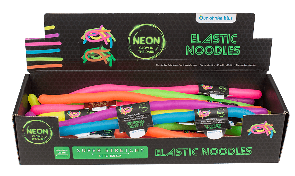 Elastic Noodles, Glow in the Dark, ca. 29 cm,