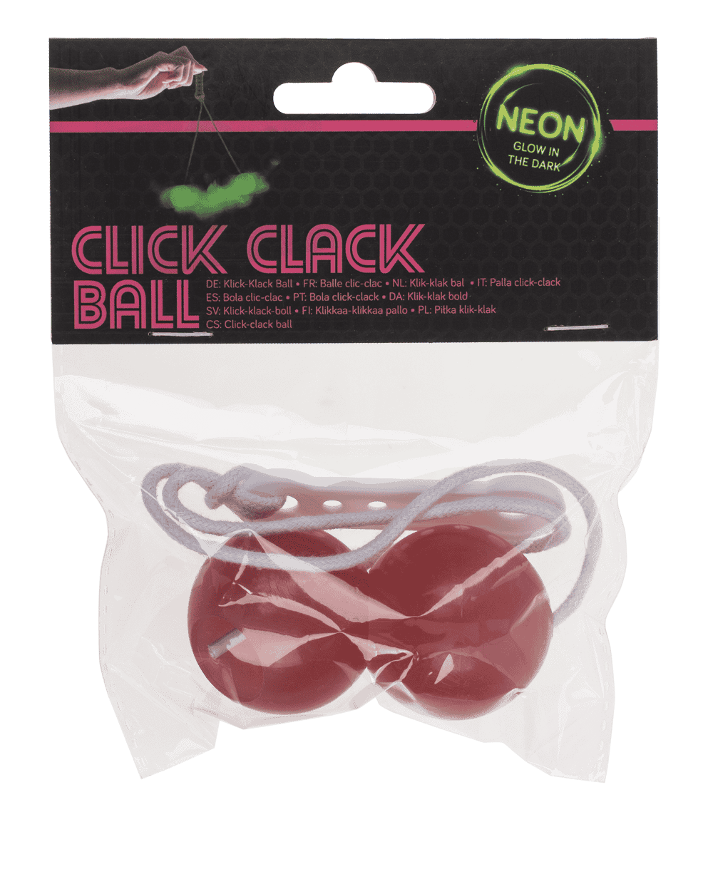 Click clack ball, Glow in the dark,