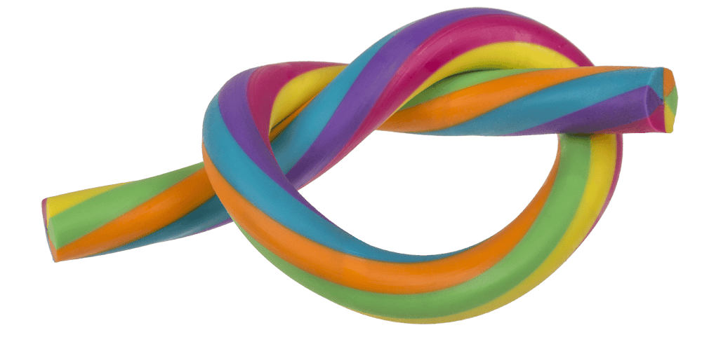 Stretchy string, Rainbow, 30 cm,