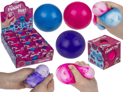 Squeeze Ball, Funny Faces, 6 cm,