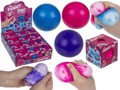 Squeeze Ball, Funny Faces, 6 cm,