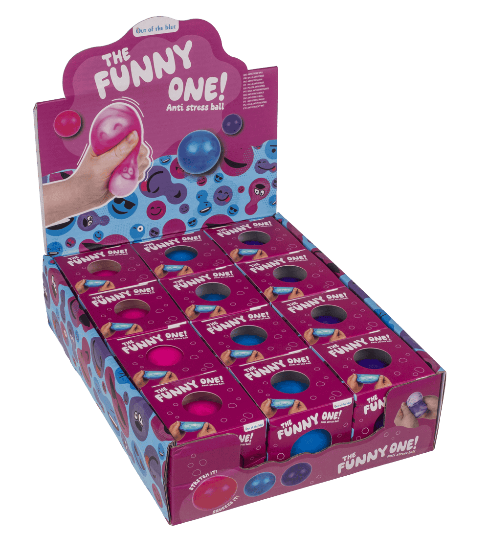 Squeeze Ball, Funny Faces, 6 cm,