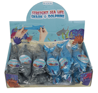 Stretch Shark & Dolphin, with sand filling,
