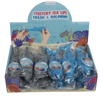 Stretch Shark & Dolphin, with sand filling,