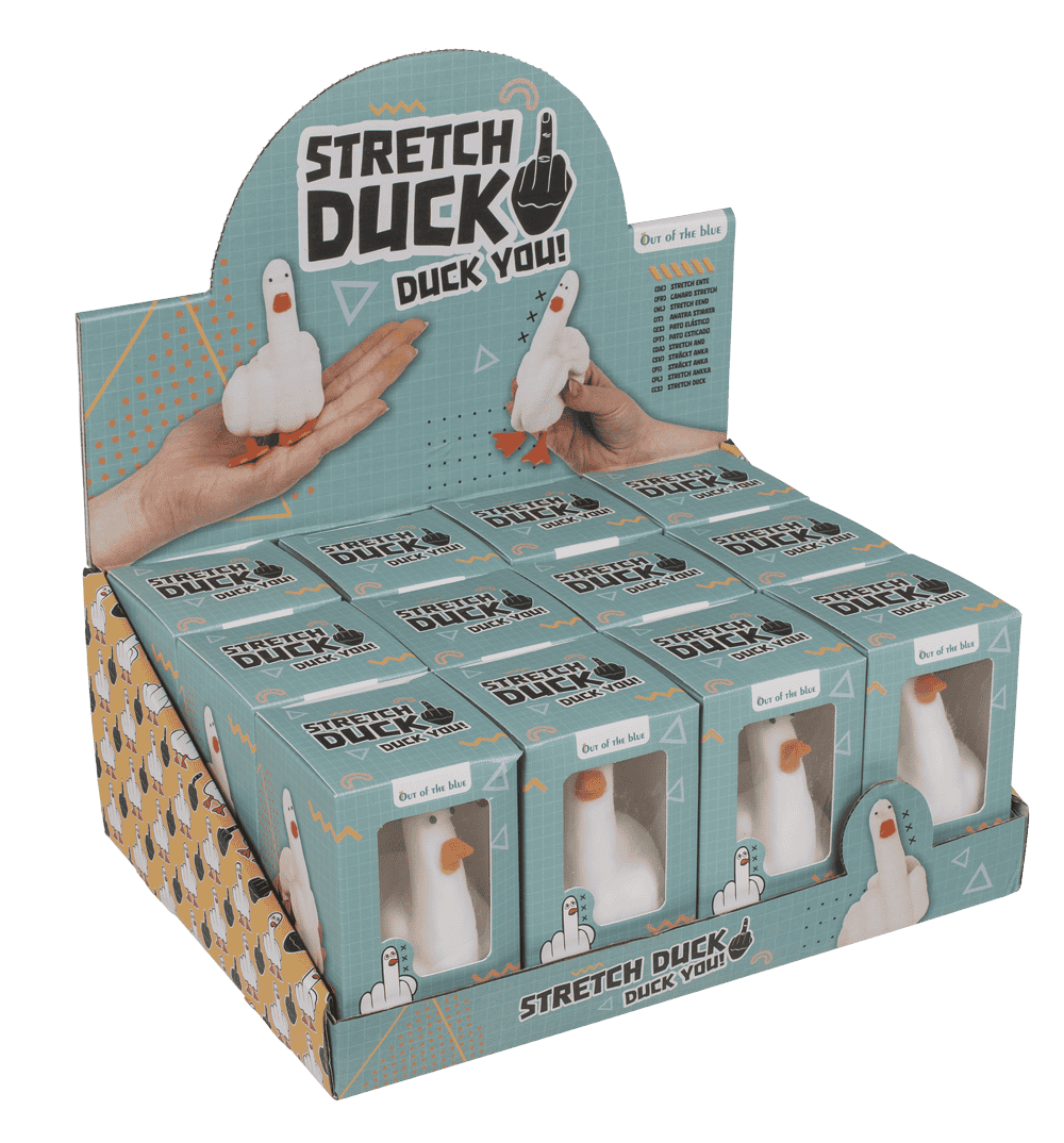 Stretch duck, Duck you !, with sand filling,