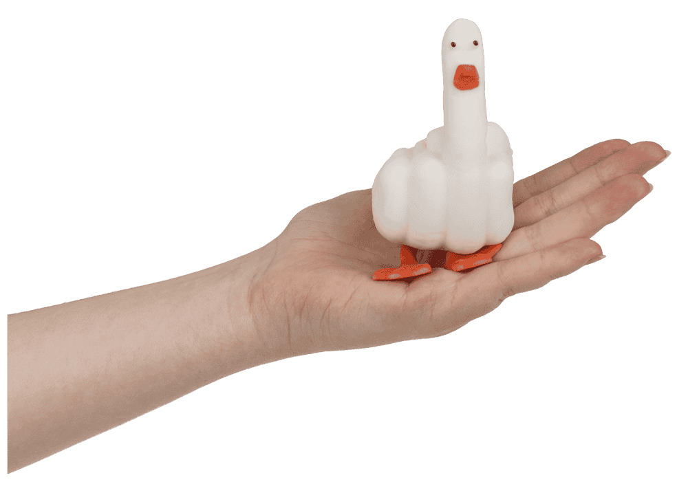 Stretch duck, Duck you !, with sand filling,