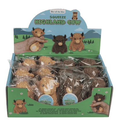 Squeeze Highland Cow, 8 cm,
